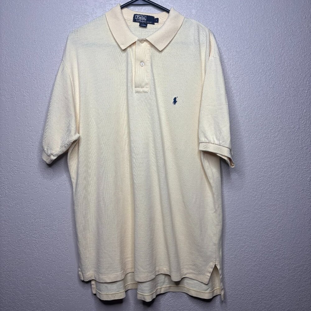 Polo Ralph Lauren Mens L Polo Light Yellow